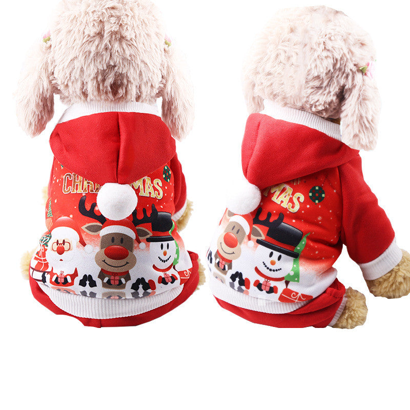 Four-Legged Dog Outfit – Warm Acrylic Pet Clothes for Small Dogs