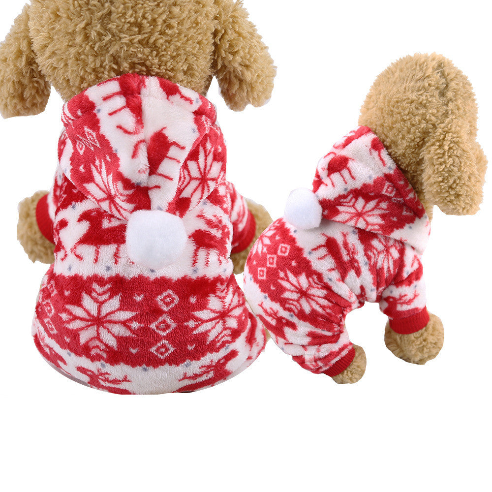 Four-Legged Dog Outfit – Warm Acrylic Pet Clothes for Small Dogs