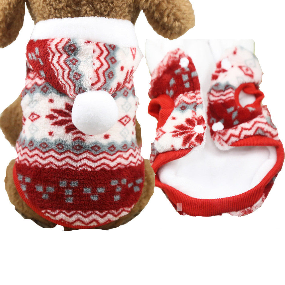 Four-Legged Dog Outfit – Warm Acrylic Pet Clothes for Small Dogs