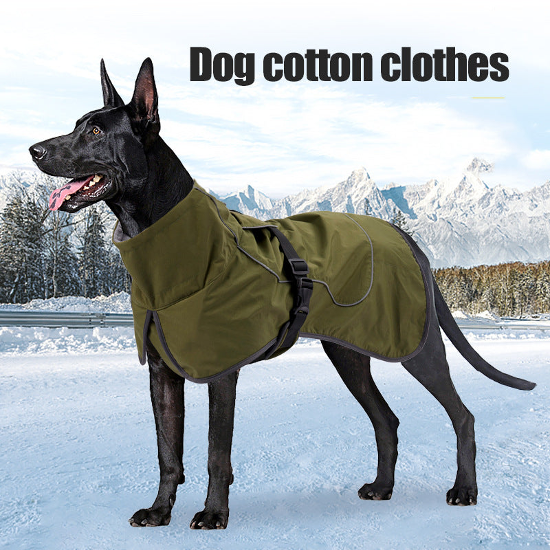 Waterproof Winter Dog Jacket – Warm Snowproof Coat for Medium & Large Dogs (XS–XXL)
