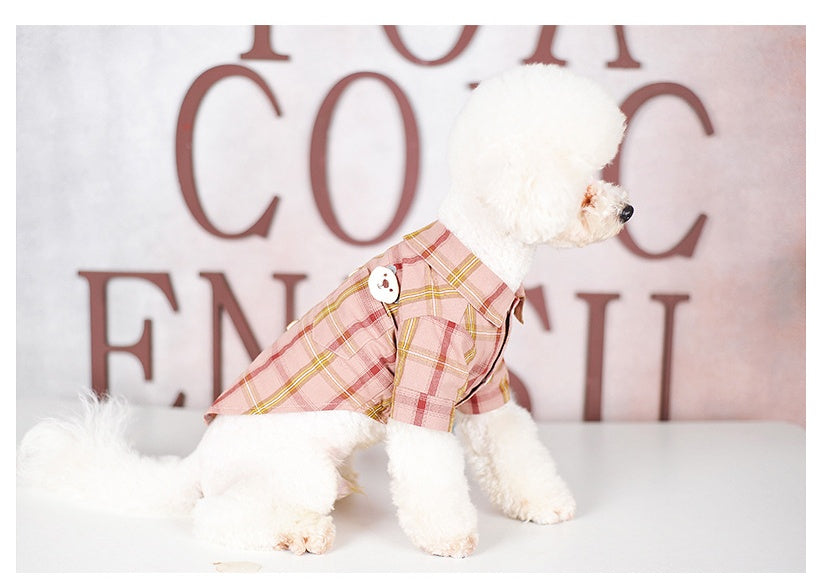 Cotton Pet Shirt – Soft & Breathable Clothes for Cats and Small Dogs