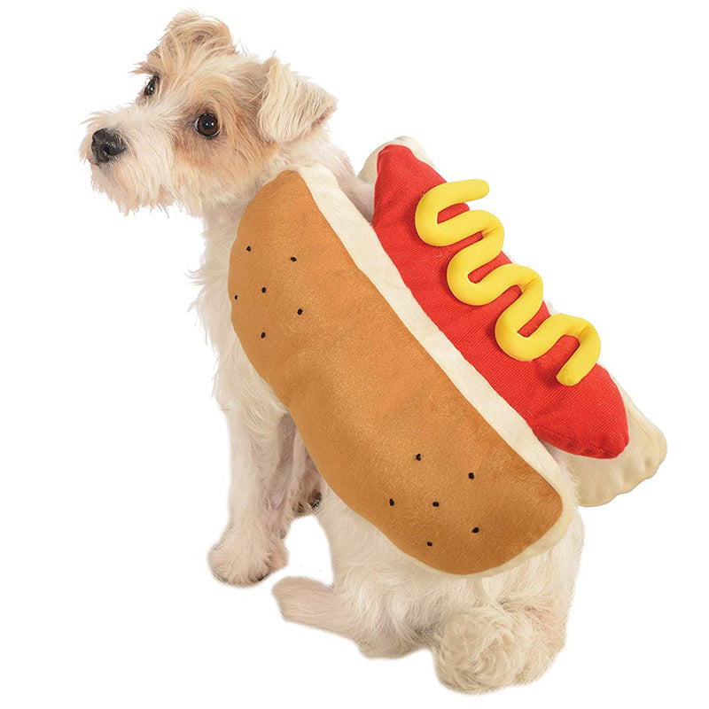 Hot Dog Dog Costume – Funny Halloween Pet Outfit for Dogs & Cats (S–XXL)