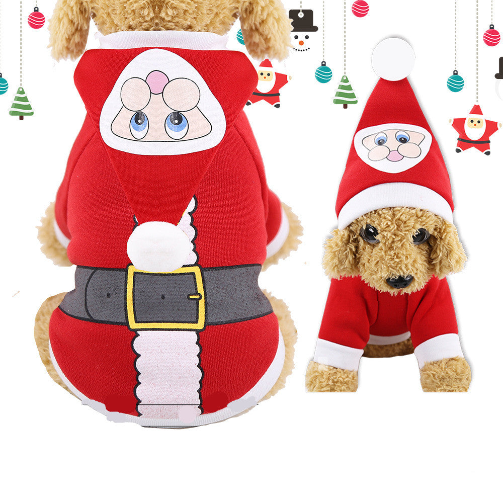 Four-Legged Dog Outfit – Warm Acrylic Pet Clothes for Small Dogs
