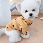 Polka Dot Dog Turtleneck Shirt – Soft Cotton Base Layer for Small to Large Dogs