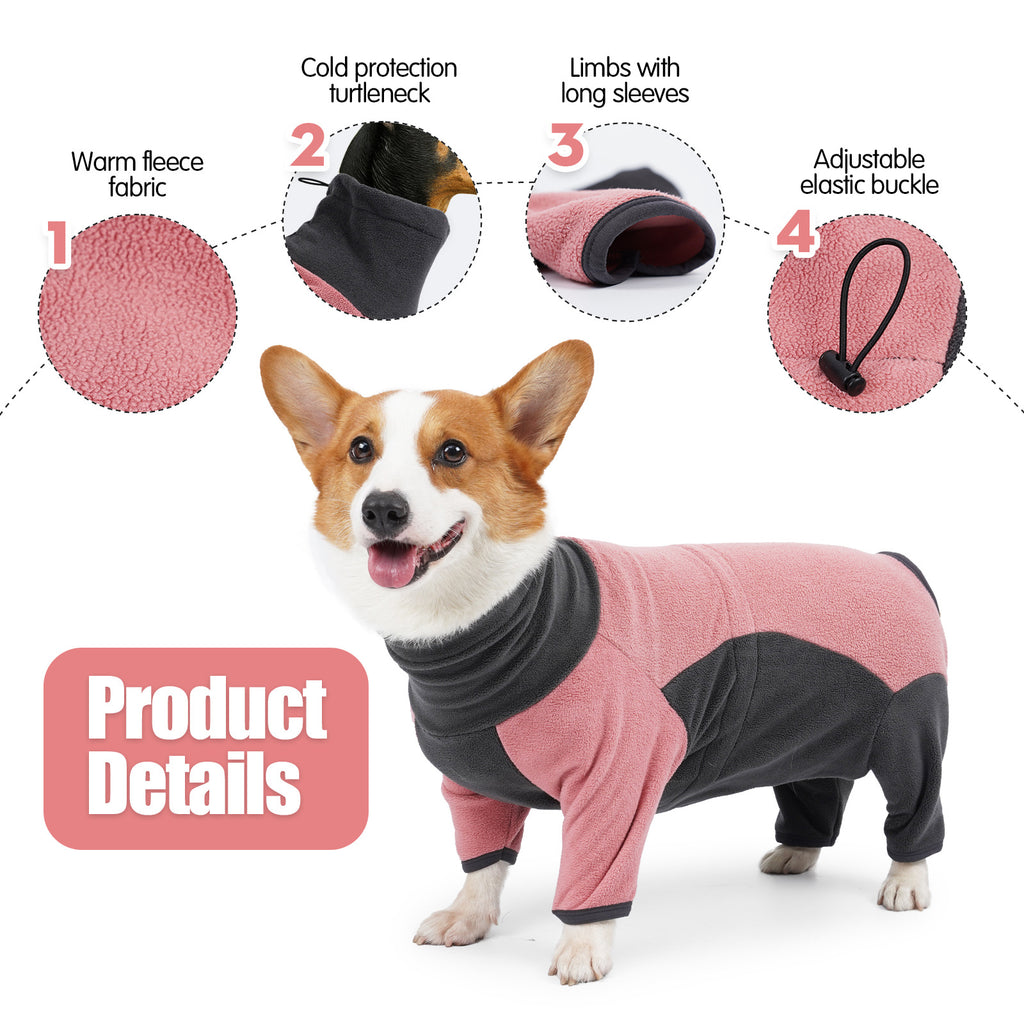 Winter Dog Coat – Warm Fleece Pet Jacket for Cold Weather (XXS–XXXL)