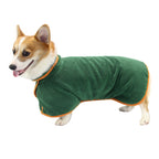 Absorbent Dog Bathrobe – Microfiber Fast-Dry Pet Towel Coat with Adjustable Fit