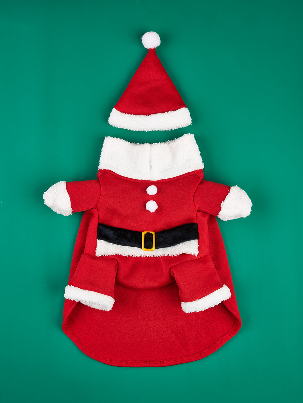 Christmas Dog Costume – Cute Holiday Outfit with Hat for Small Dogs